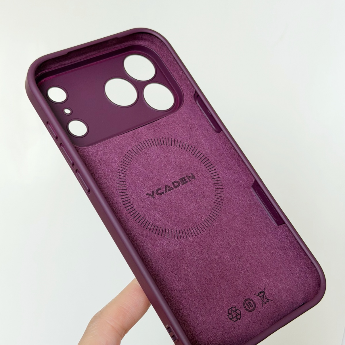 Wireless Charger - غطاء هاتف مغناطيسي من السيليكون السائل