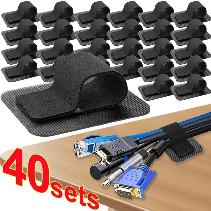 Cable Organizer - 4-40 مجموعة من أدوات تنظيم الكابلات