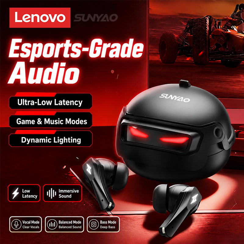 Headphones Wireless - سماعة رأس لاسلكية للألعاب من لينوفو،