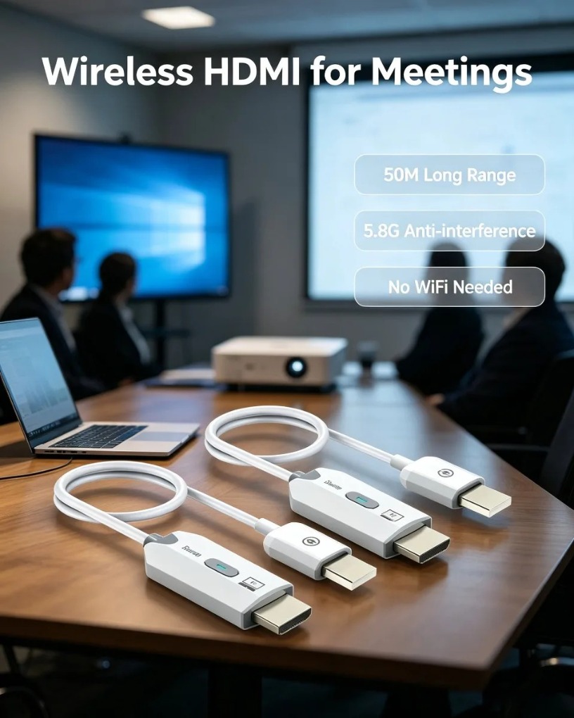 Hdmi Adapter - جهاز إرسال واستقبال لاسلكي متوافق مع