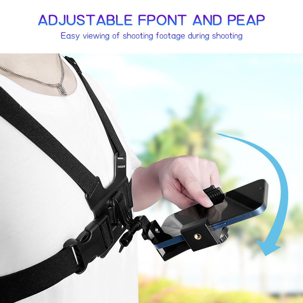 Cable Organizer - حامل هاتف للصدر قابل للتعديل مع