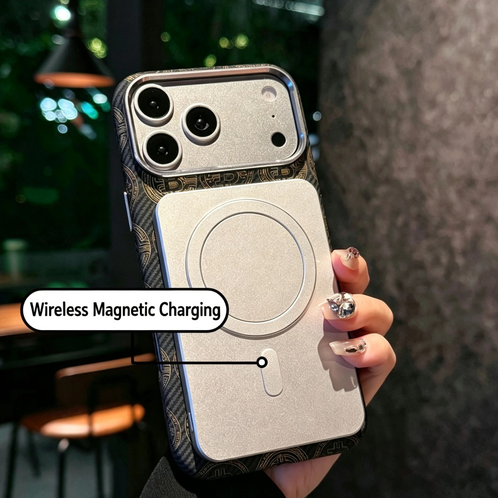 غطاء مغناطيسي فاخر بملمس ألياف - مراجعة Wireless Charger وسعره