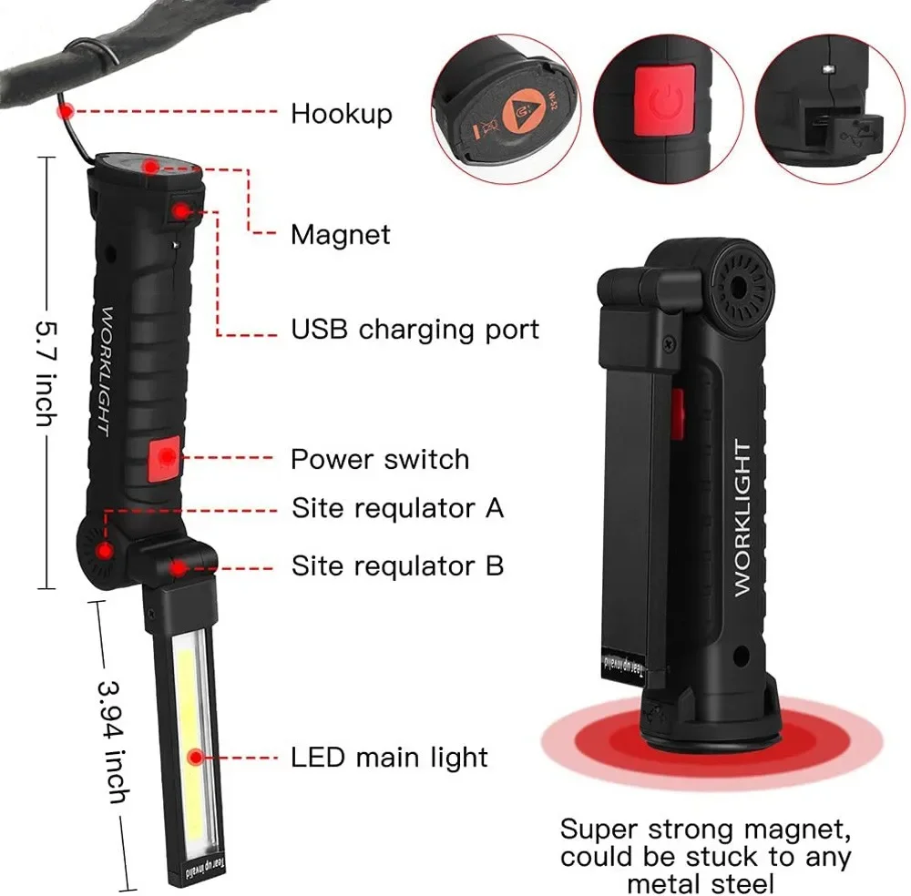 المحمولة COB مصباح ليد جيب USB - مراجعة Power Bank وسعره