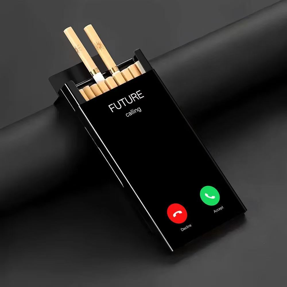 علبة سجائر معدنية أنيقة بغطاء  - مراجعة Phone Holder وسعره