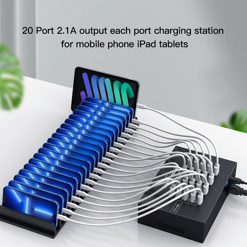 موزع شحن USB 3.0 بـ 20 منفذ مع - مراجعة Usb Hub وسعره