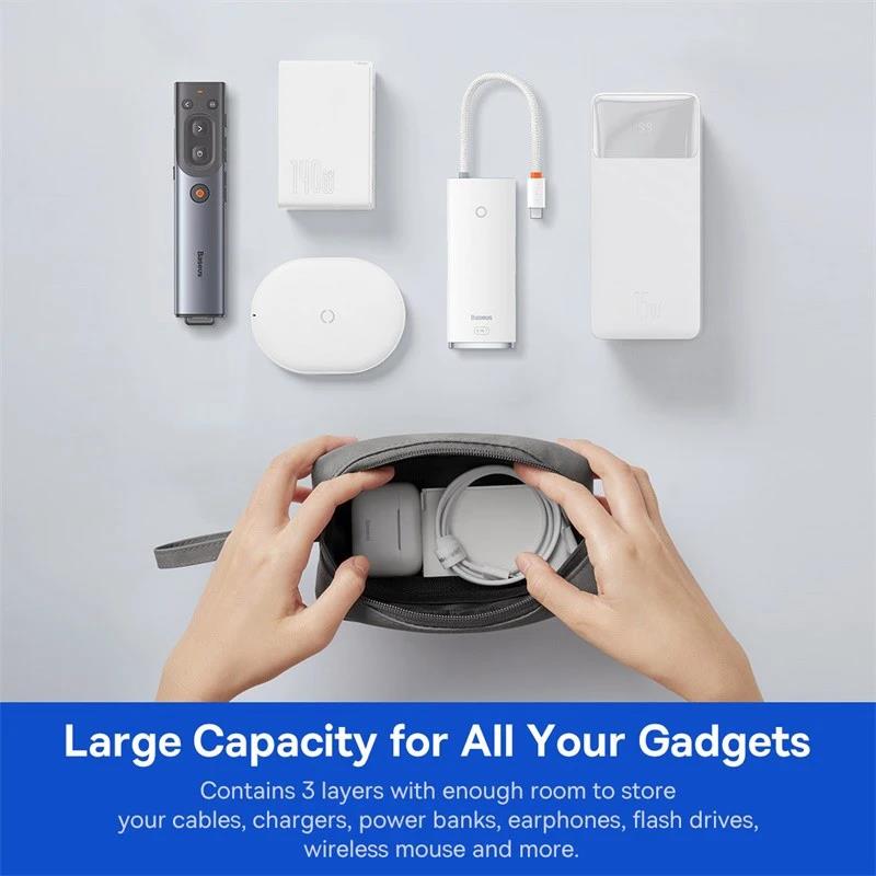 حقيبة تخزين محمولة للسفر، مقاو - مراجعة Cable Organizer وسعره