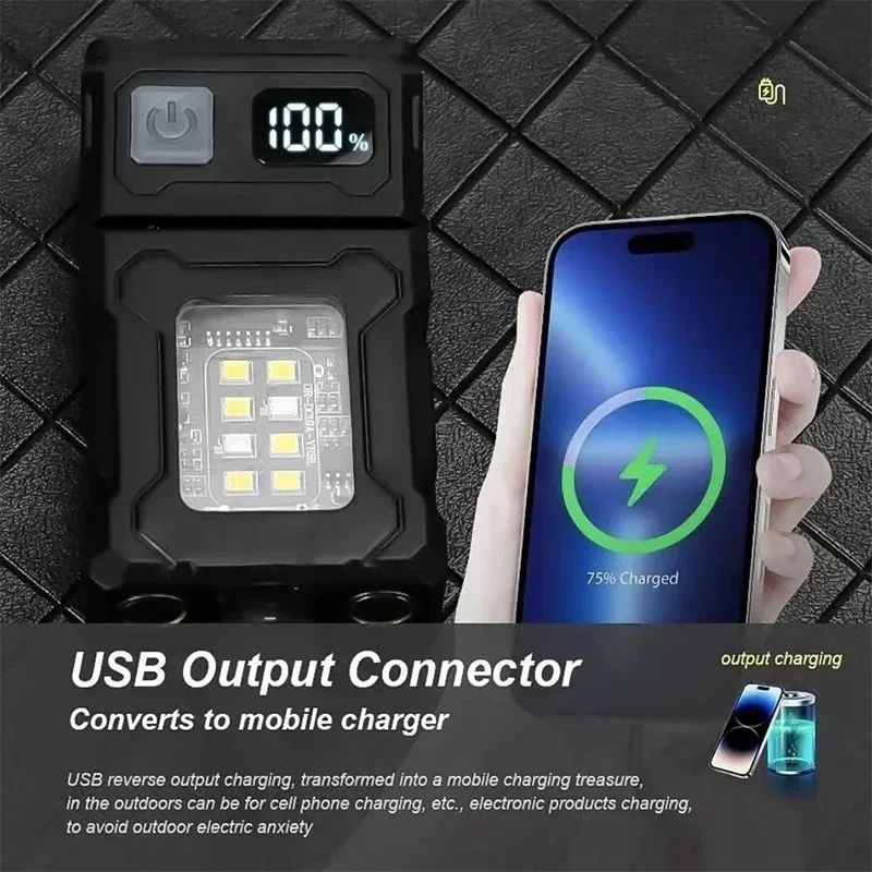 ضوء الشعلة المغناطيسي ضوء العم - مراجعة Power Bank وسعره