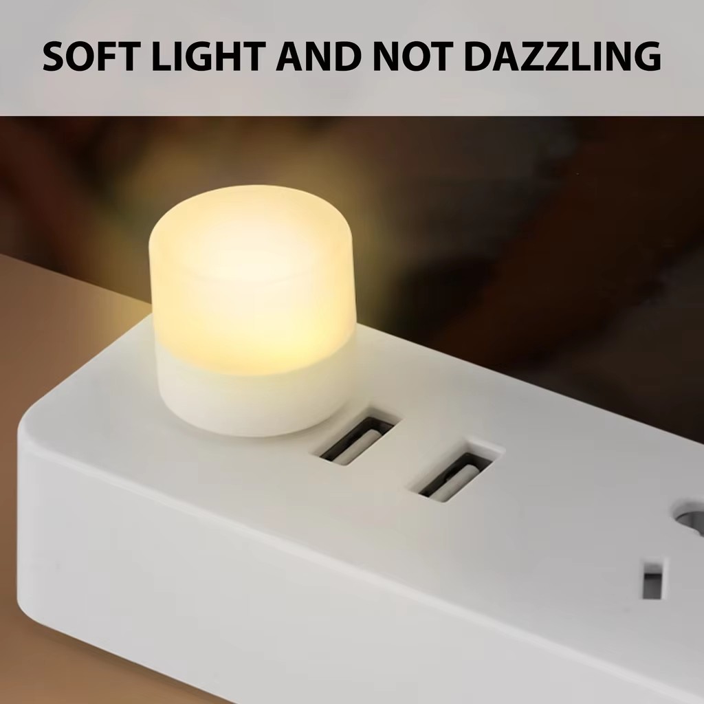 1/10 قطعة، مصباح ليلي صغير يعم - مراجعة Usb Hub وسعره