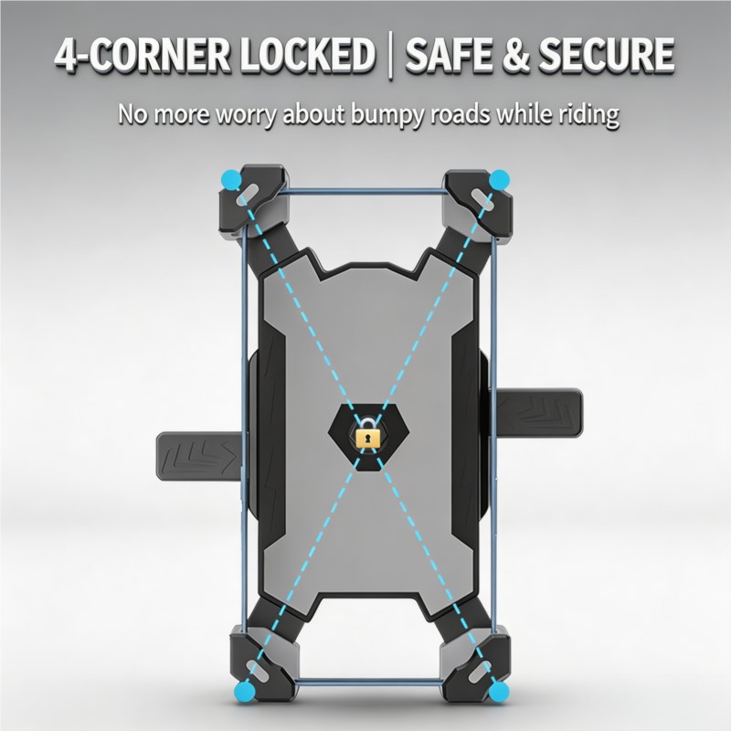 حامل هاتف للدراجات النارية مضا - مراجعة Phone Holder وسعره