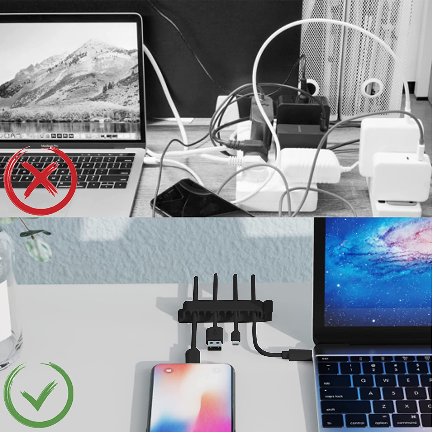 منظم الكابلات، حامل الأسلاك، م - مراجعة Cable Organizer وسعره